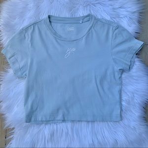 Kith Light Blue Cropped Tee